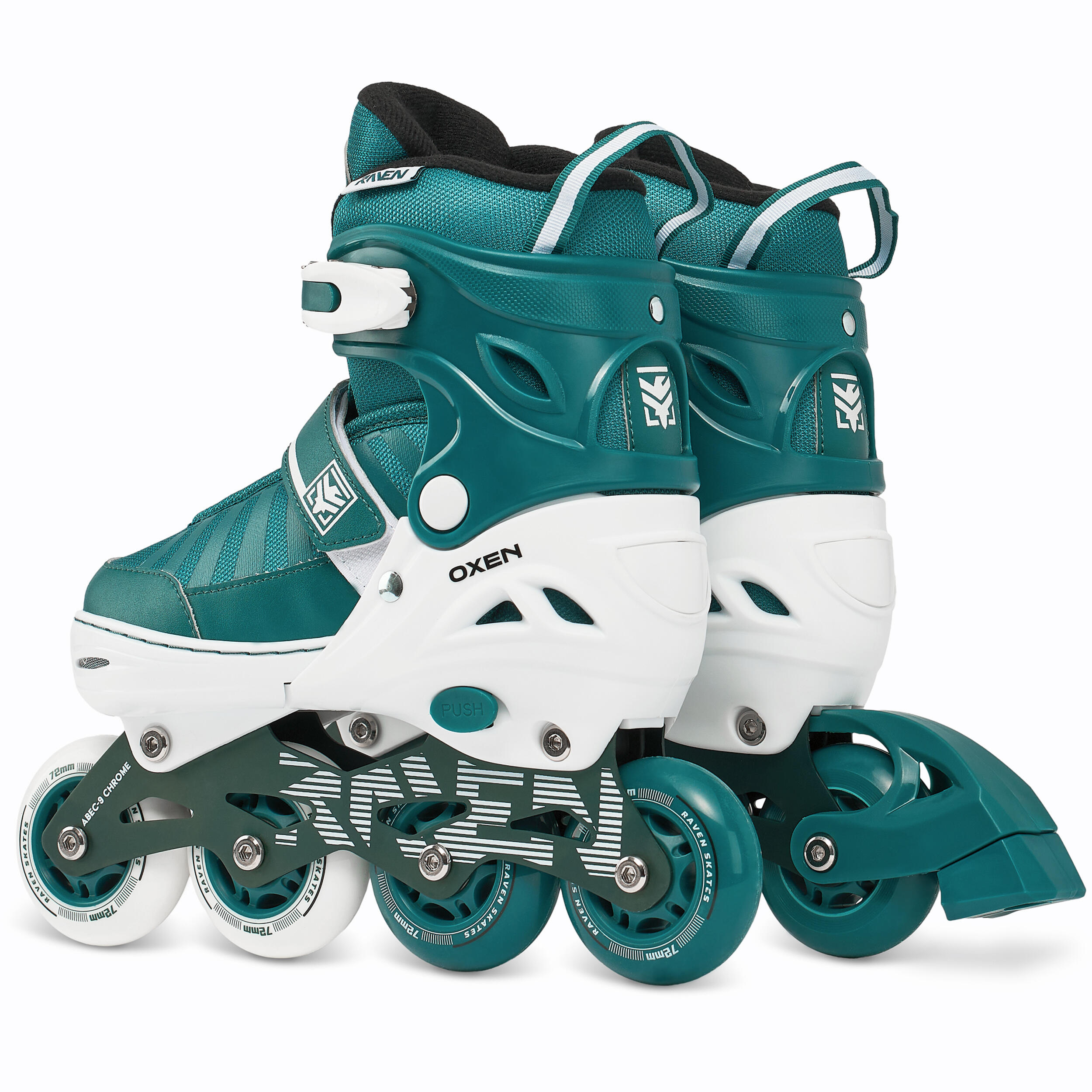 Raven Oxen Patins de rodas ajustáveis Hóquei 2 em 1 3/7