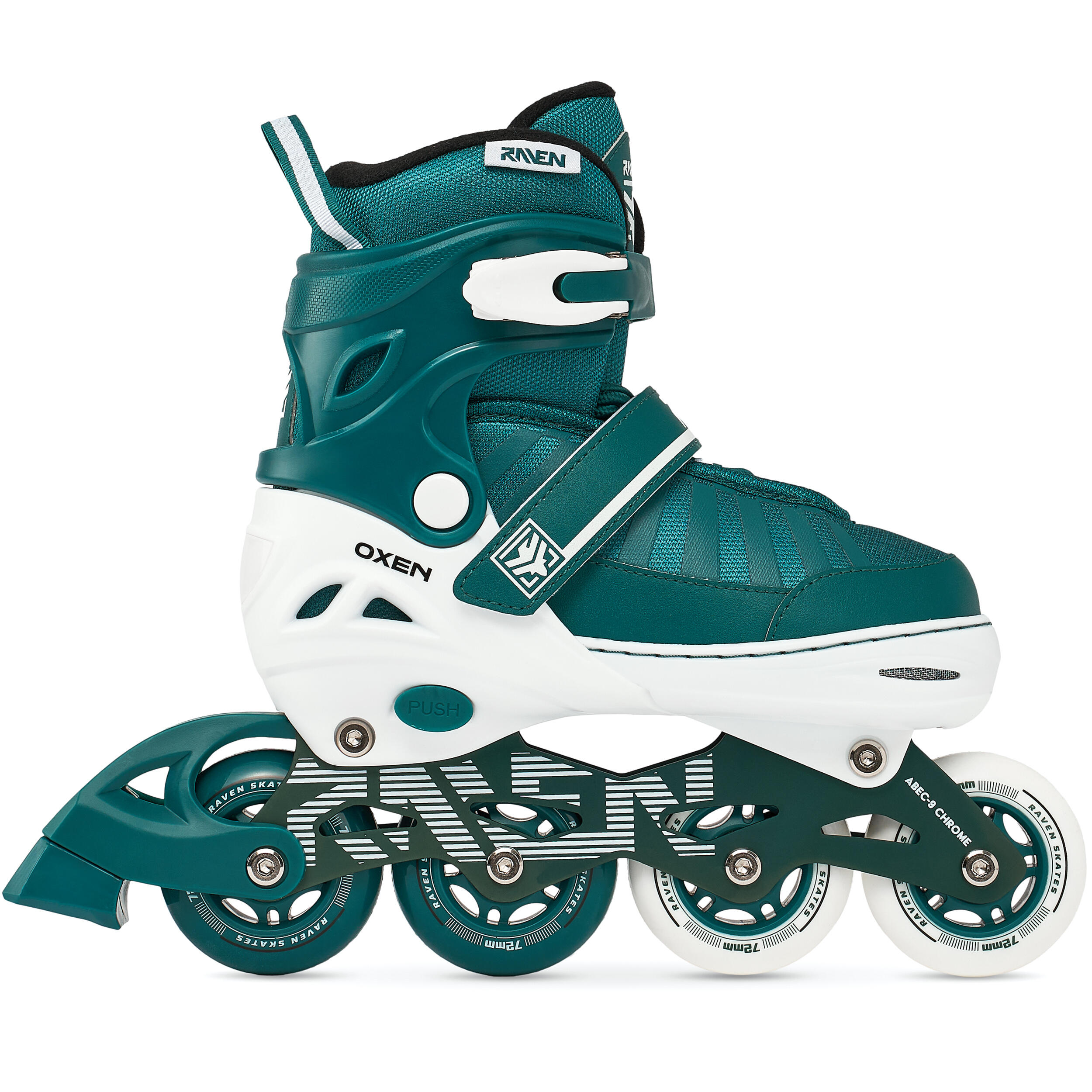 Raven Oxen Patins de rodas ajustáveis Hóquei 2 em 1 4/7