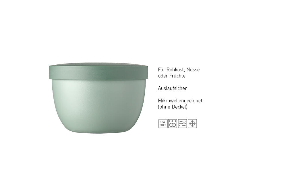 Mepal Ellipse 350 ml Snackpot - Nordic black 2/6