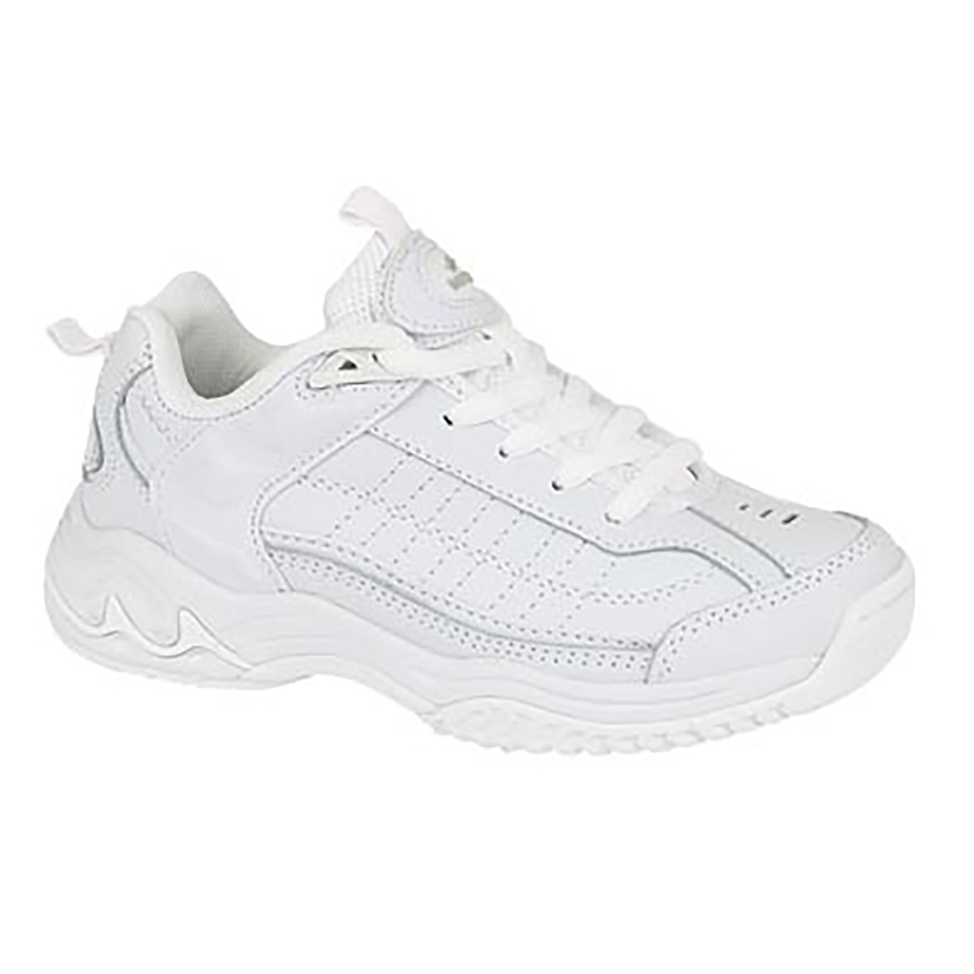 MIRAK Contender Leather Lace Trainer / Mens Trainers / Unisex Sports (White)