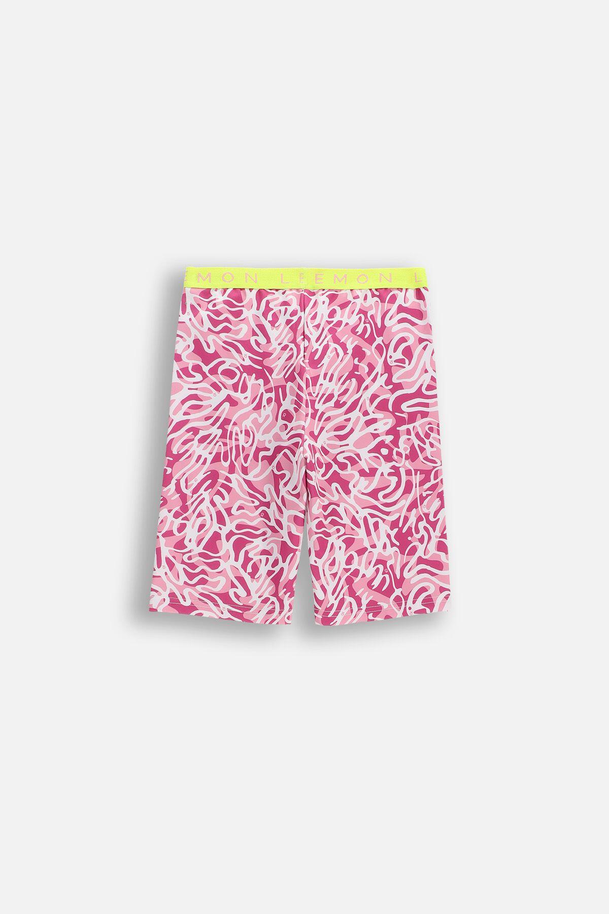 Legginsy sportowe dla dziewczynki Lemon Explore WL6 krótkie wielokolorowe