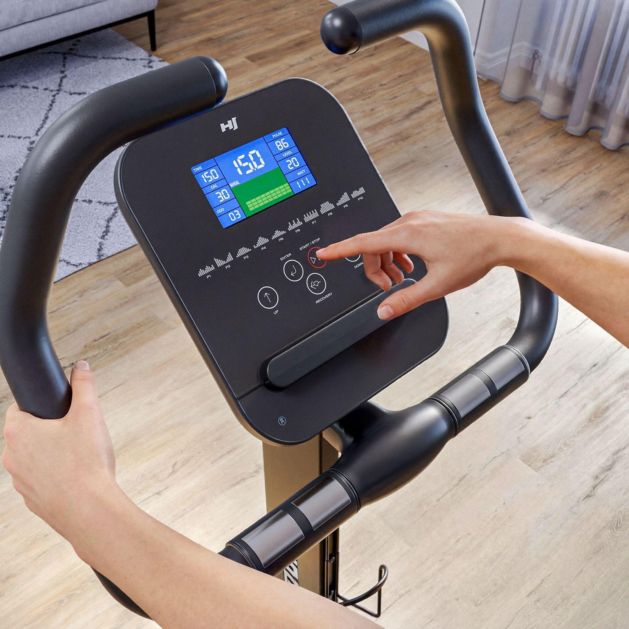 Vélo d'appartement électromagnétique Hop-Sport HS-5000H Atrox, Apps compatible 3/7