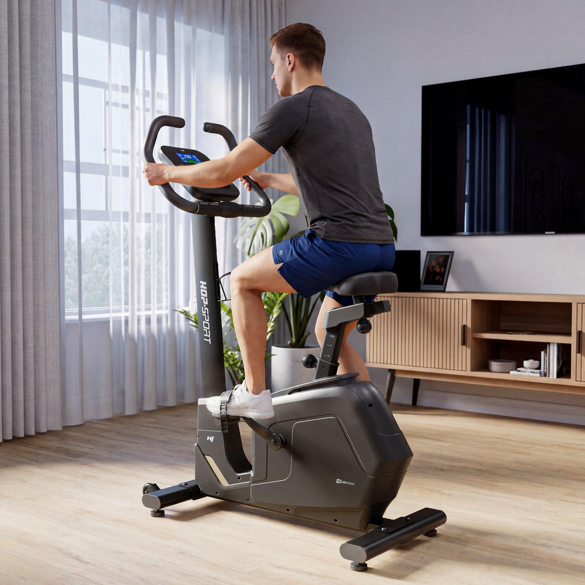 Vélo d'appartement électromagnétique Hop-Sport HS-5000H Atrox, Apps compatible 6/7