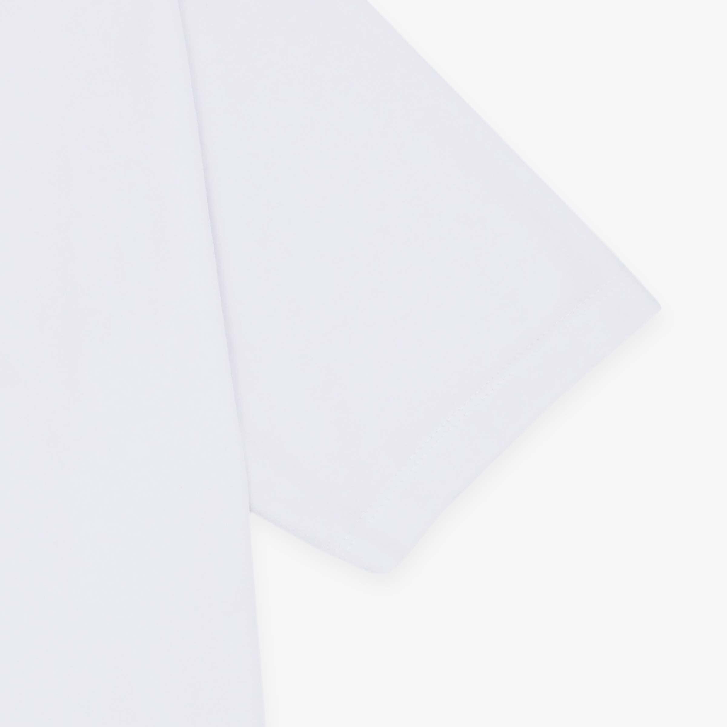 Polo a maniche corte in spugna con collo con zip bianco 4/4