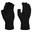 Unisex Handschuhe, fingerlos Damen und Herren Schwarz