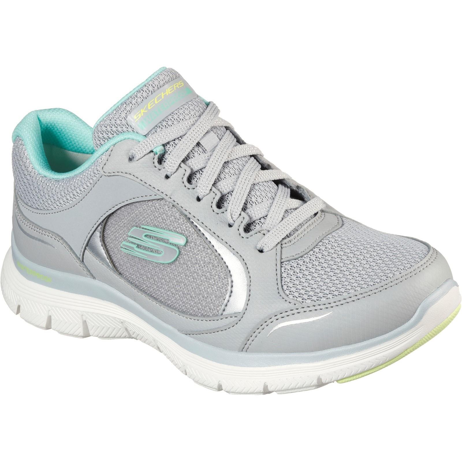 FLEX APPEAL 4.0 TRUE CLARITY Women's Sneakers (Grey / Turquoise)