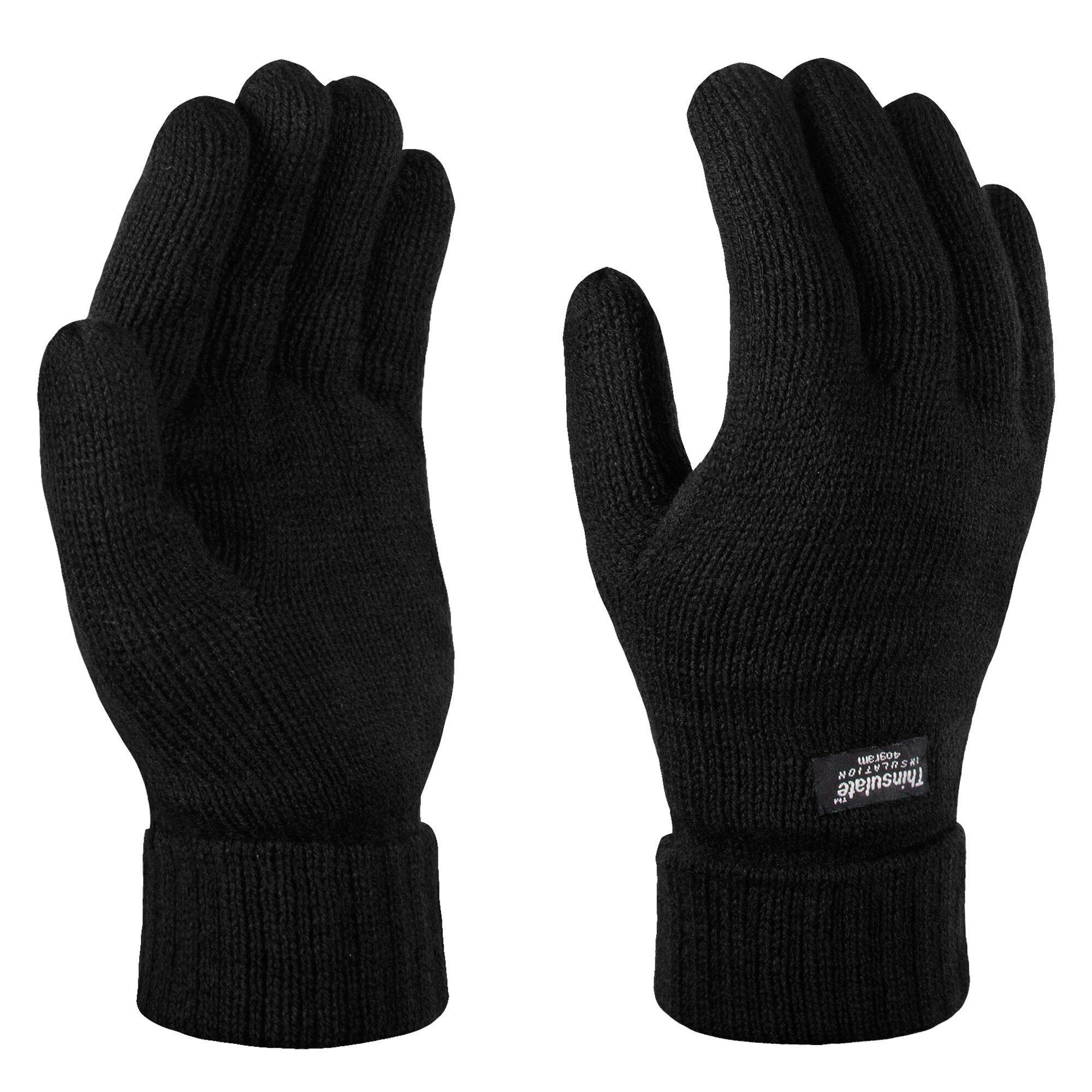 REGATTA Unisex Thinsulate Thermal Winter Gloves (Black)