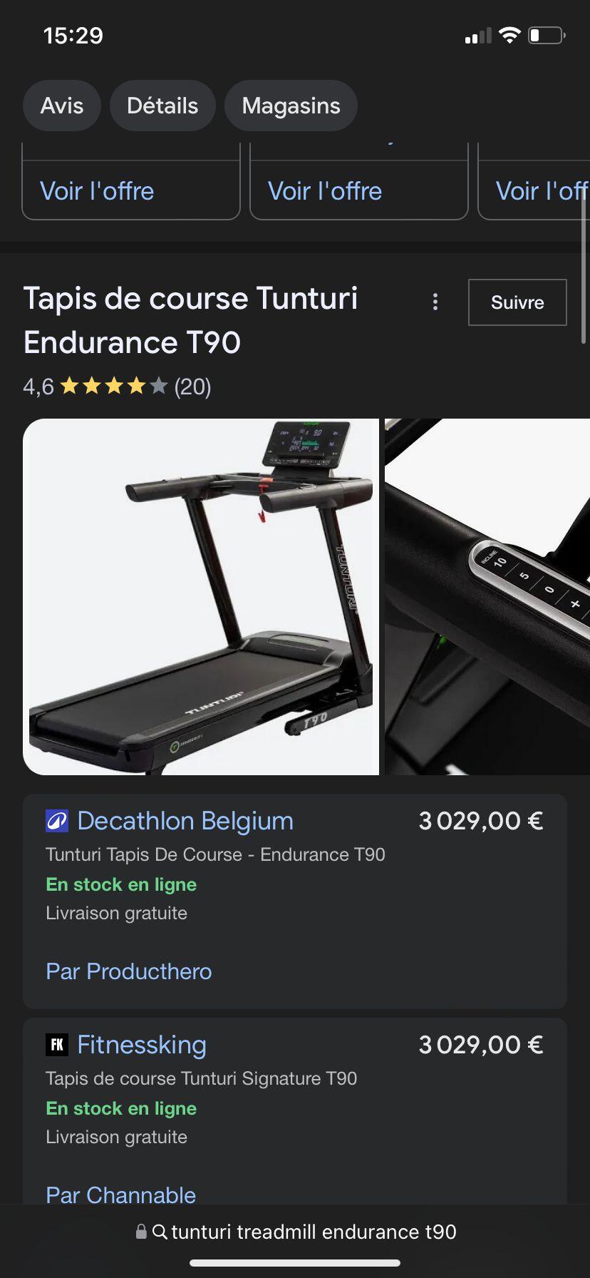 Tussen Particulieren - Loopband Tunturi endurance T90 4/4