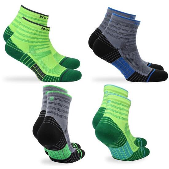 Chaussettes de Sport Antibactériennes - Sans Coutures- 4 paires - 43-46 -Cheetah