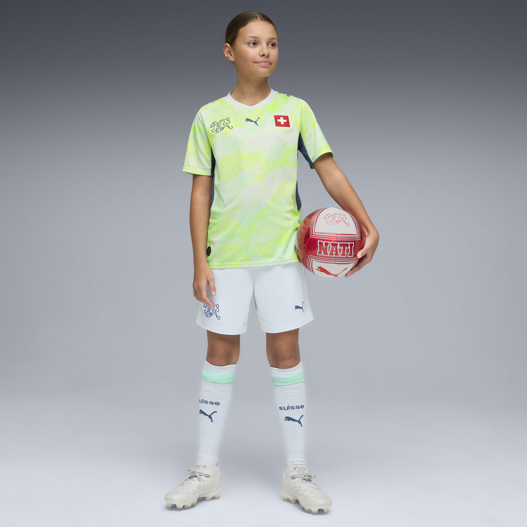 Shorts Svizzera 2026 per ragazzi PUMA 4/6