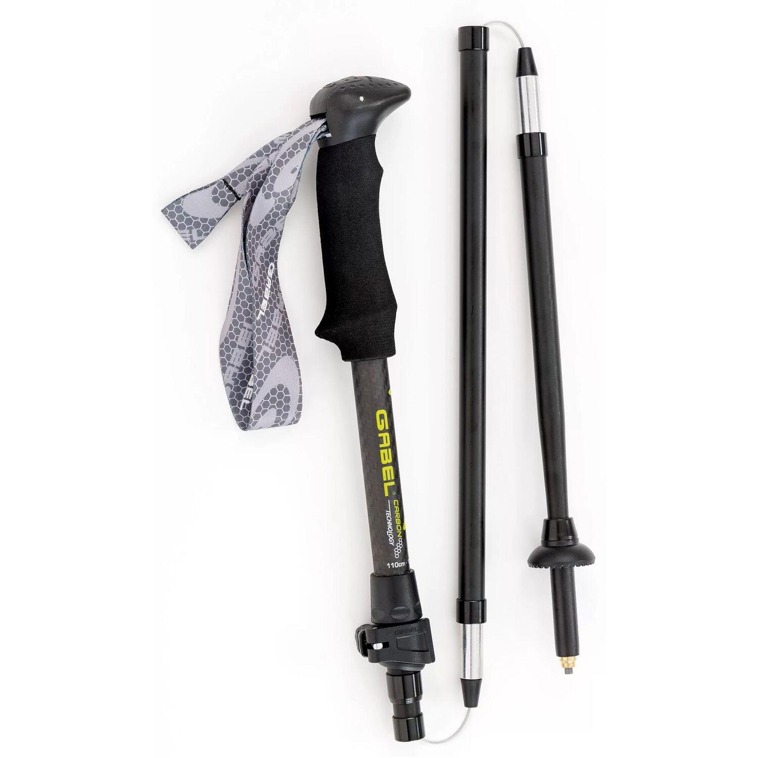 Bastón de trekking XTR CARBON EF (1 PAR) Gabel negro 2/7