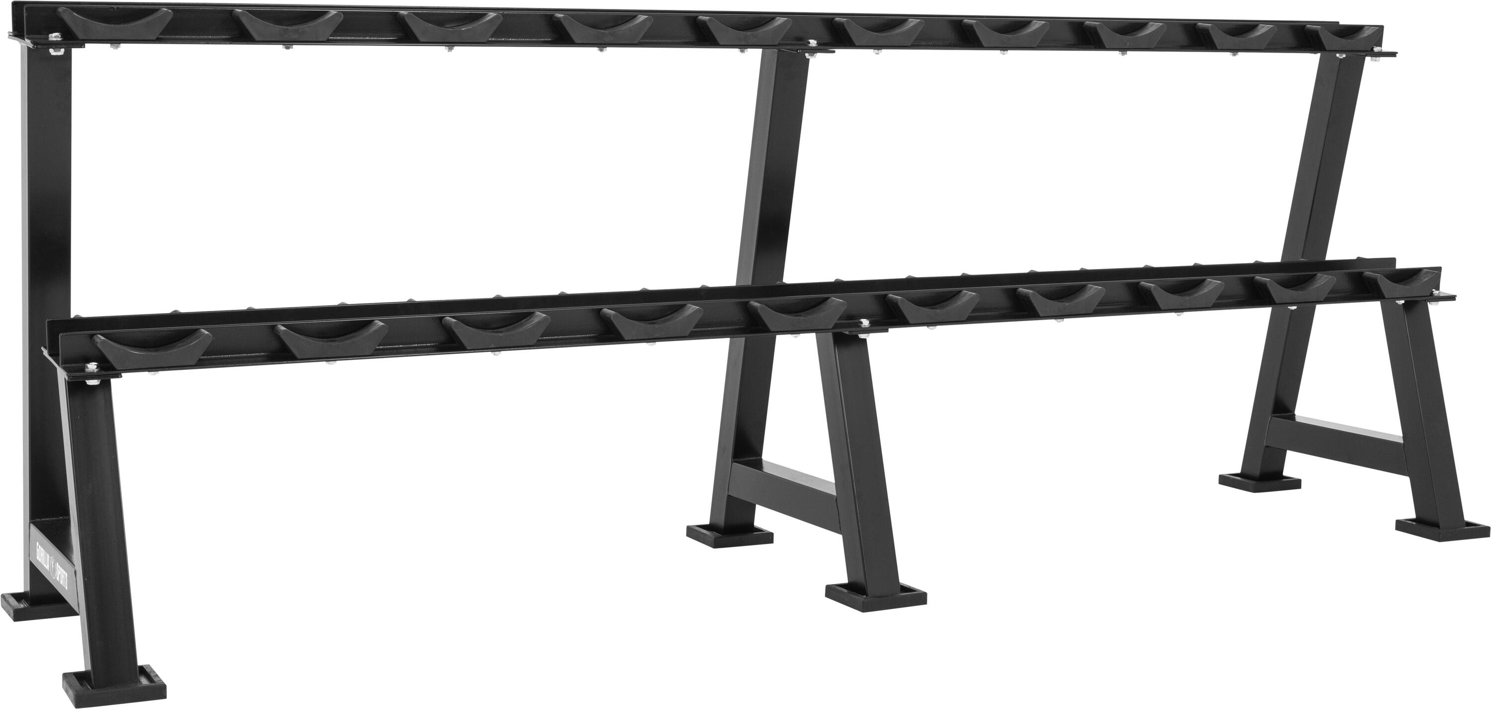 RACK DE RANGEMENT EXTRA LARGE POUR HALTERES MONOBLOC | MUSCULATION 3/7