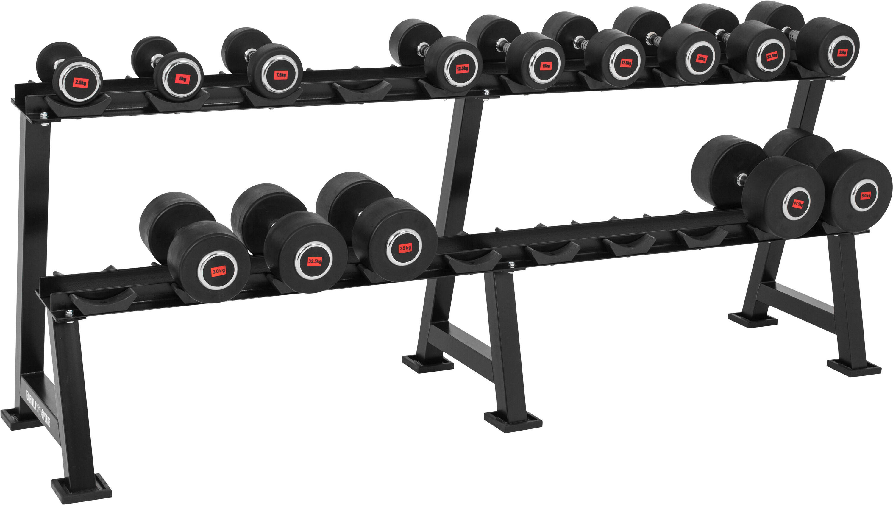 RACK DE RANGEMENT EXTRA LARGE POUR HALTERES MONOBLOC | MUSCULATION 7/7