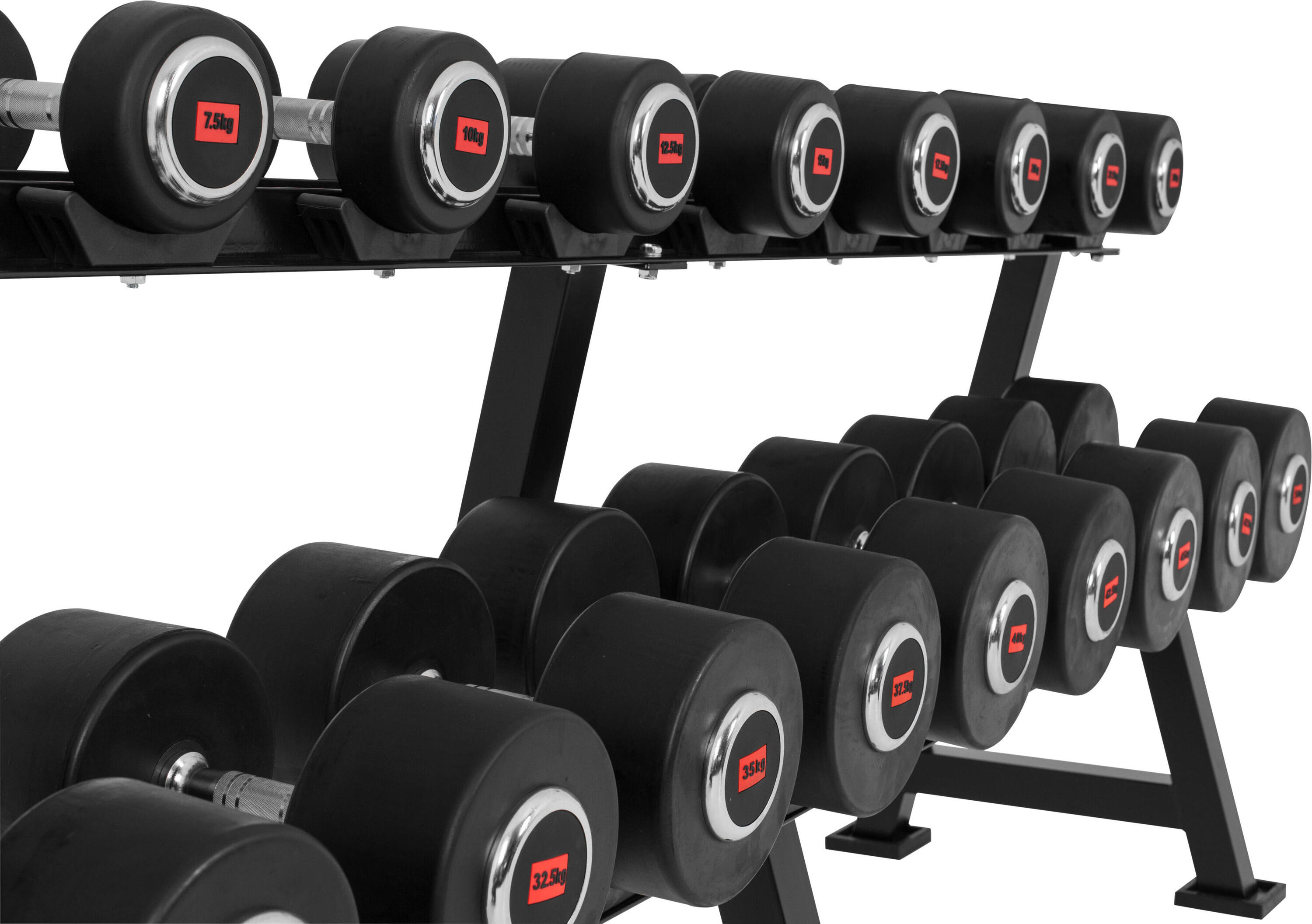RACK DE RANGEMENT EXTRA LARGE POUR HALTERES MONOBLOC | MUSCULATION 6/7