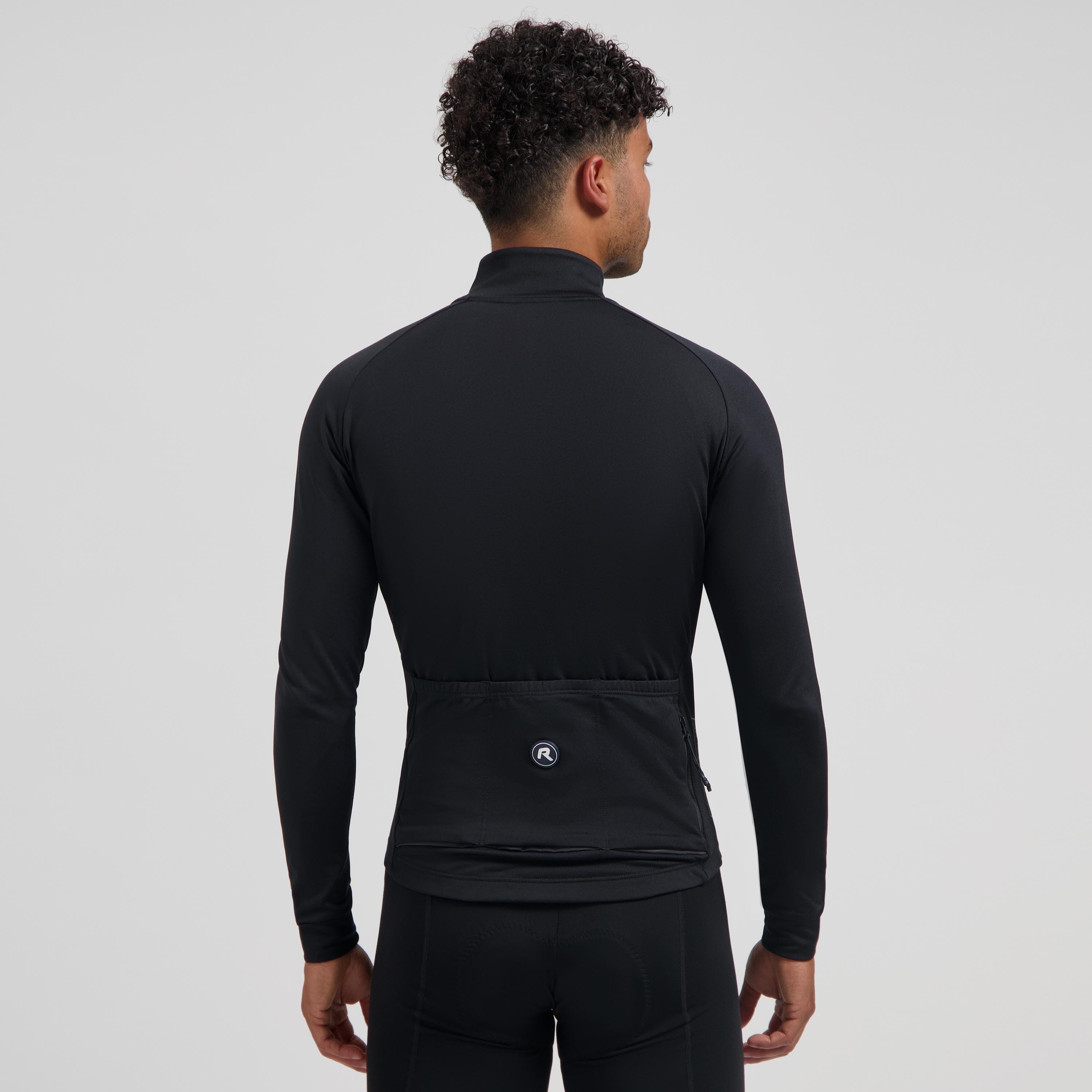 Camisa de Ciclismo Masculina Manga Longa Preta Essential II 4/7