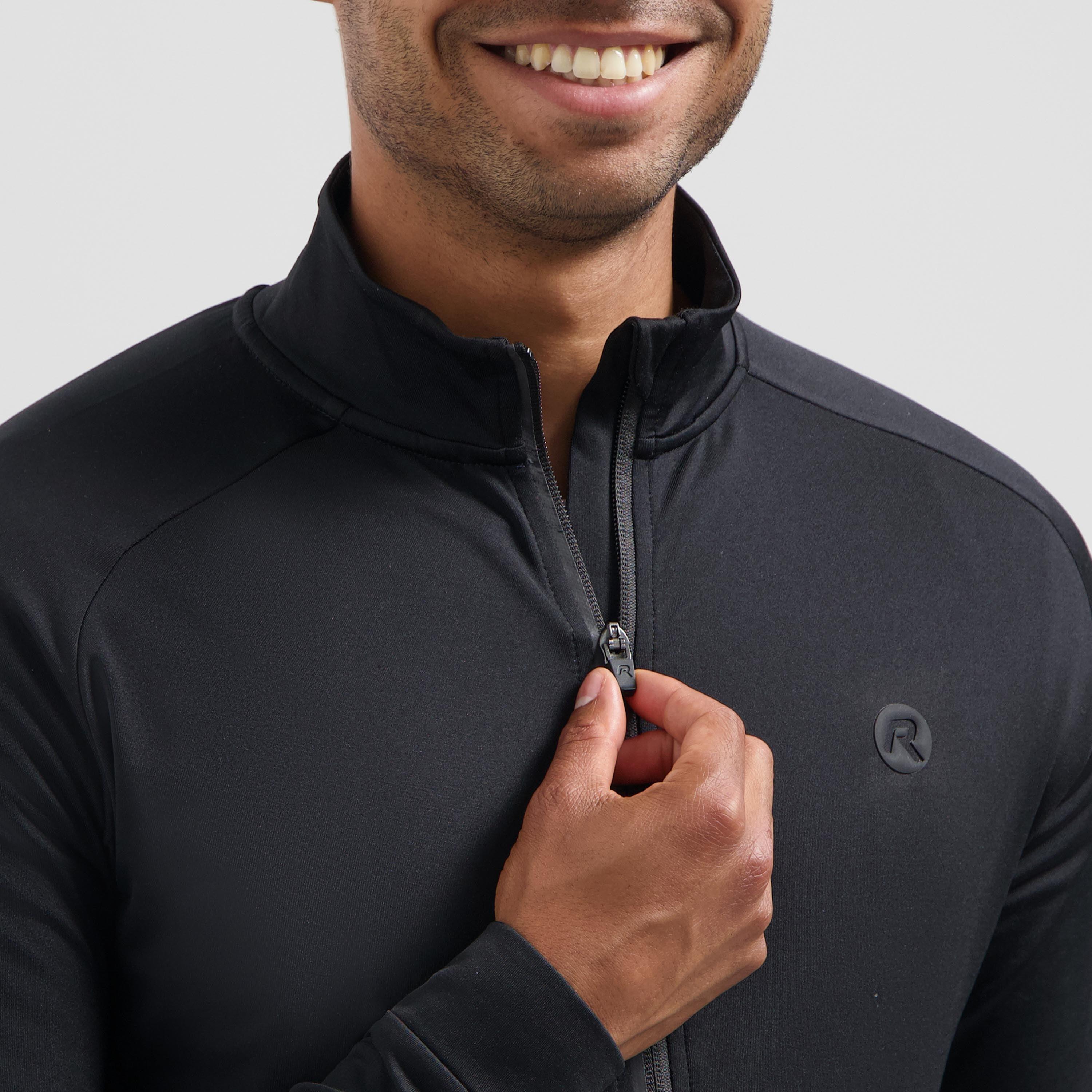 Camisa de Ciclismo Masculina Manga Longa Preta Essential II 6/7