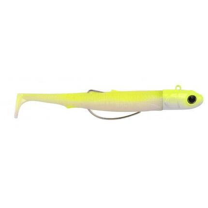 Spro Gutsbait Salt! 8 cm - 7 g, leurre souple Chartreuse Minnow