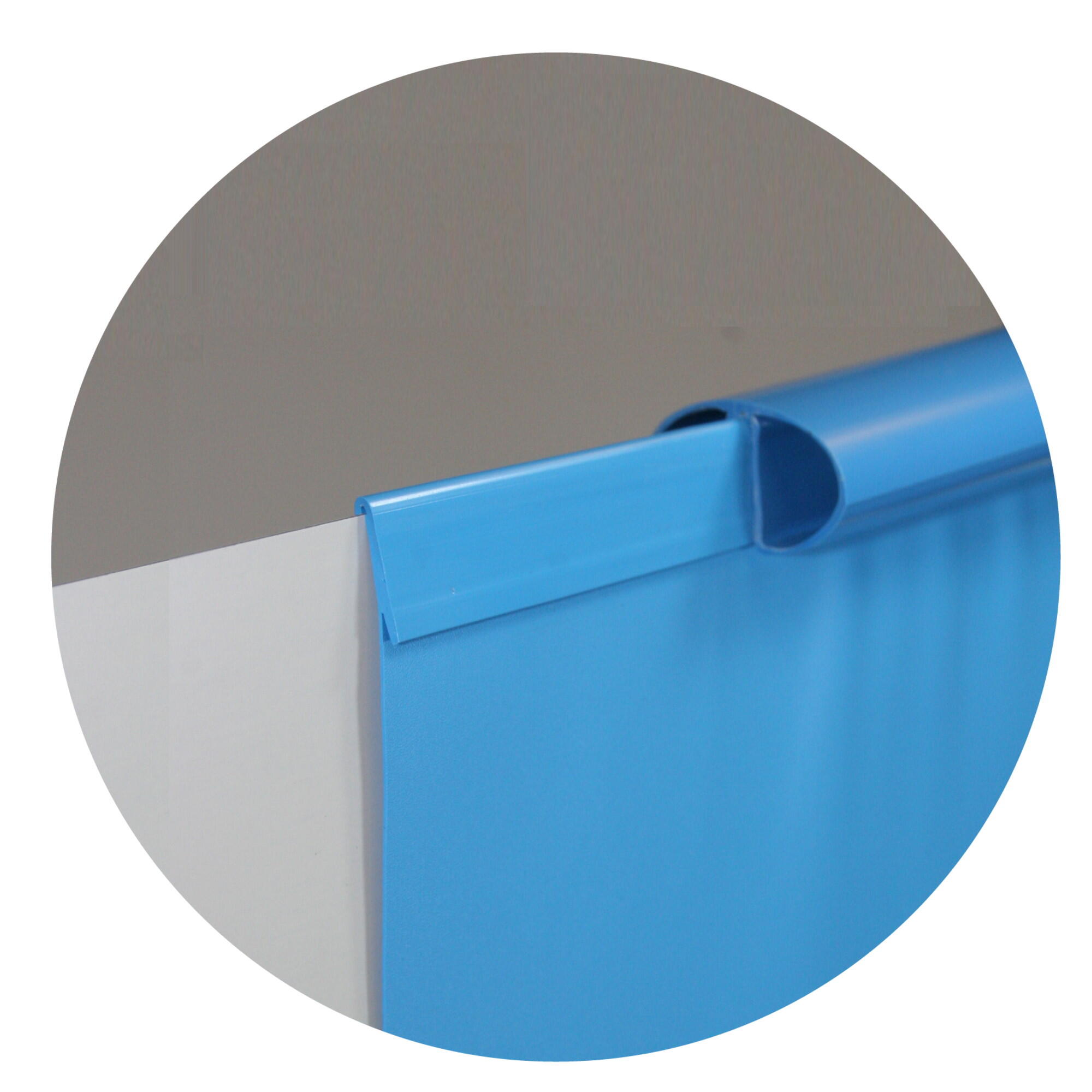 Poolfolie Ersatzfolie Rundbecken 550x132cm - Dicke 0,4mm -
Einhängebiese - blau 2/7
