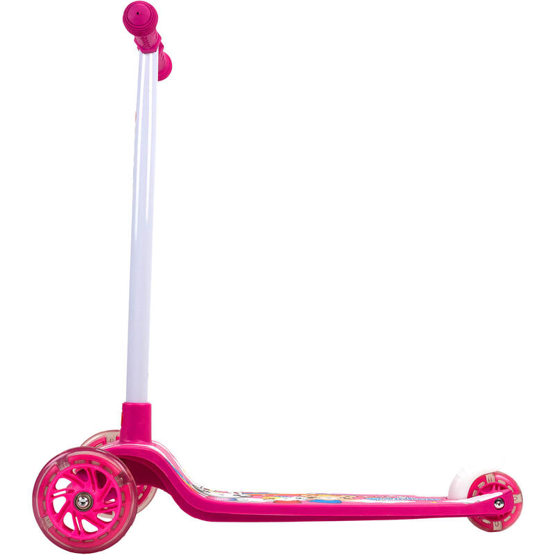 Trotineta cu 3 roti Rys Pink, roti luminoase, roz