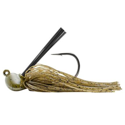 Spro CJ Flip Jig 21g - Rubber Jig 8,9 cm Green Pumpkin