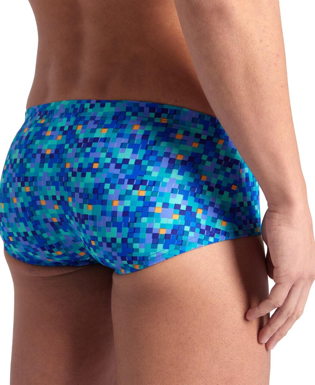 Short Uomo Arena Pooltiles Low Waist Short Blu Multi 5/5