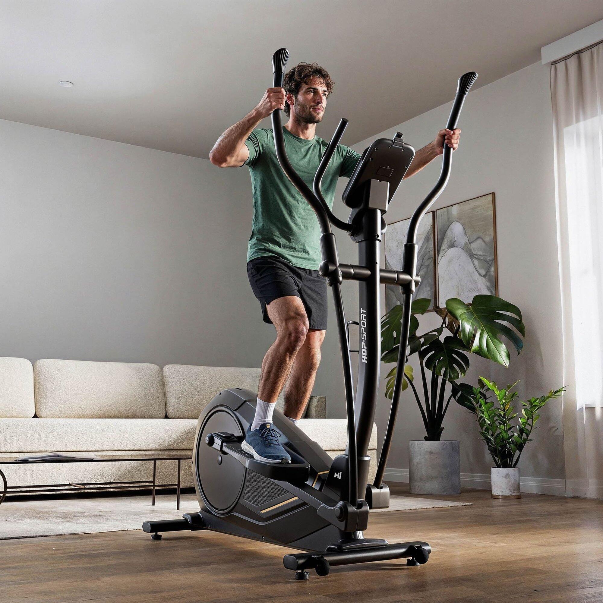 Vélo elliptique électromagnétique connecté Kinomap, Hop-Sport HS-5000C Rayner 3/7