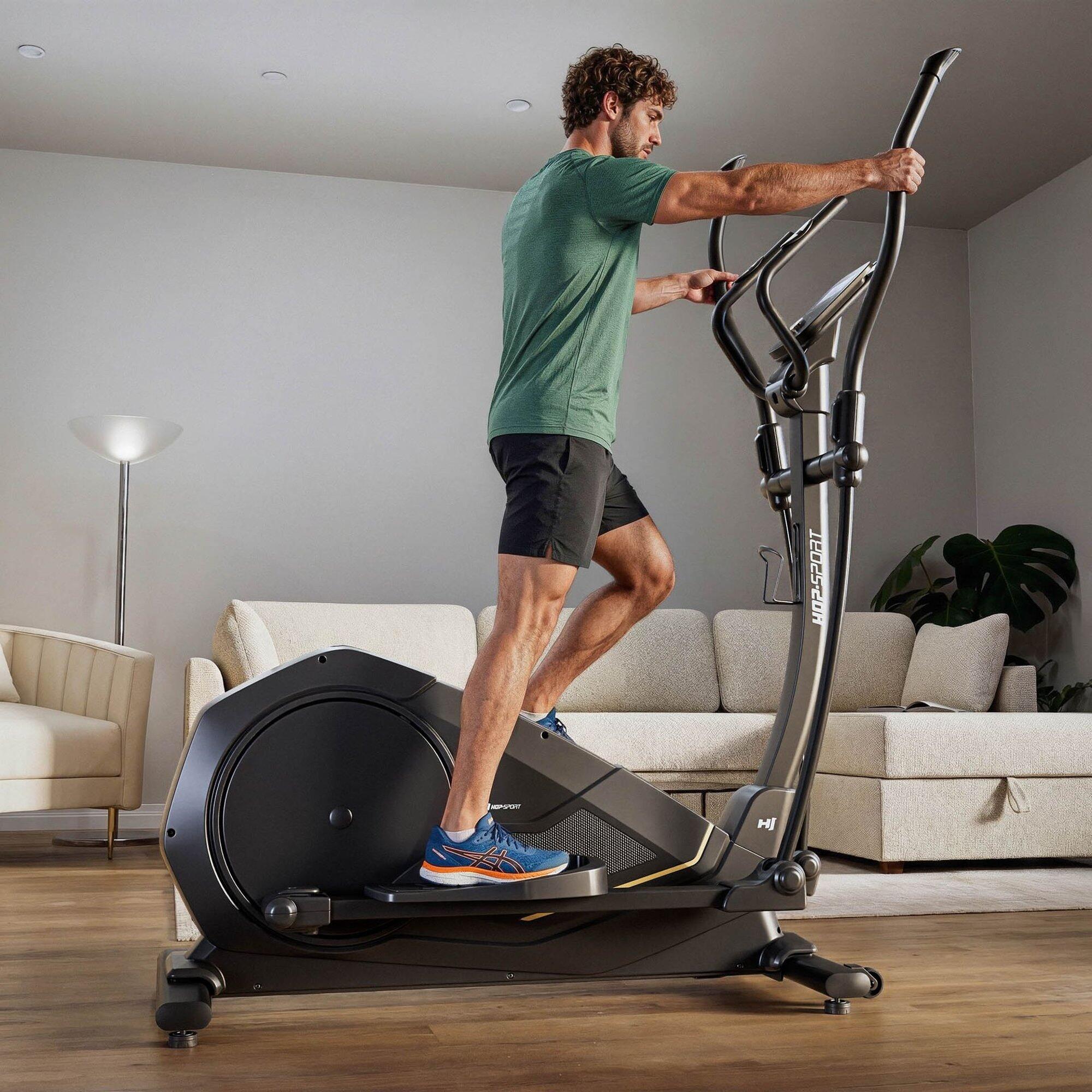 Vélo elliptique électromagnétique connecté Kinomap, Hop-Sport HS-5000C Rayner 2/7