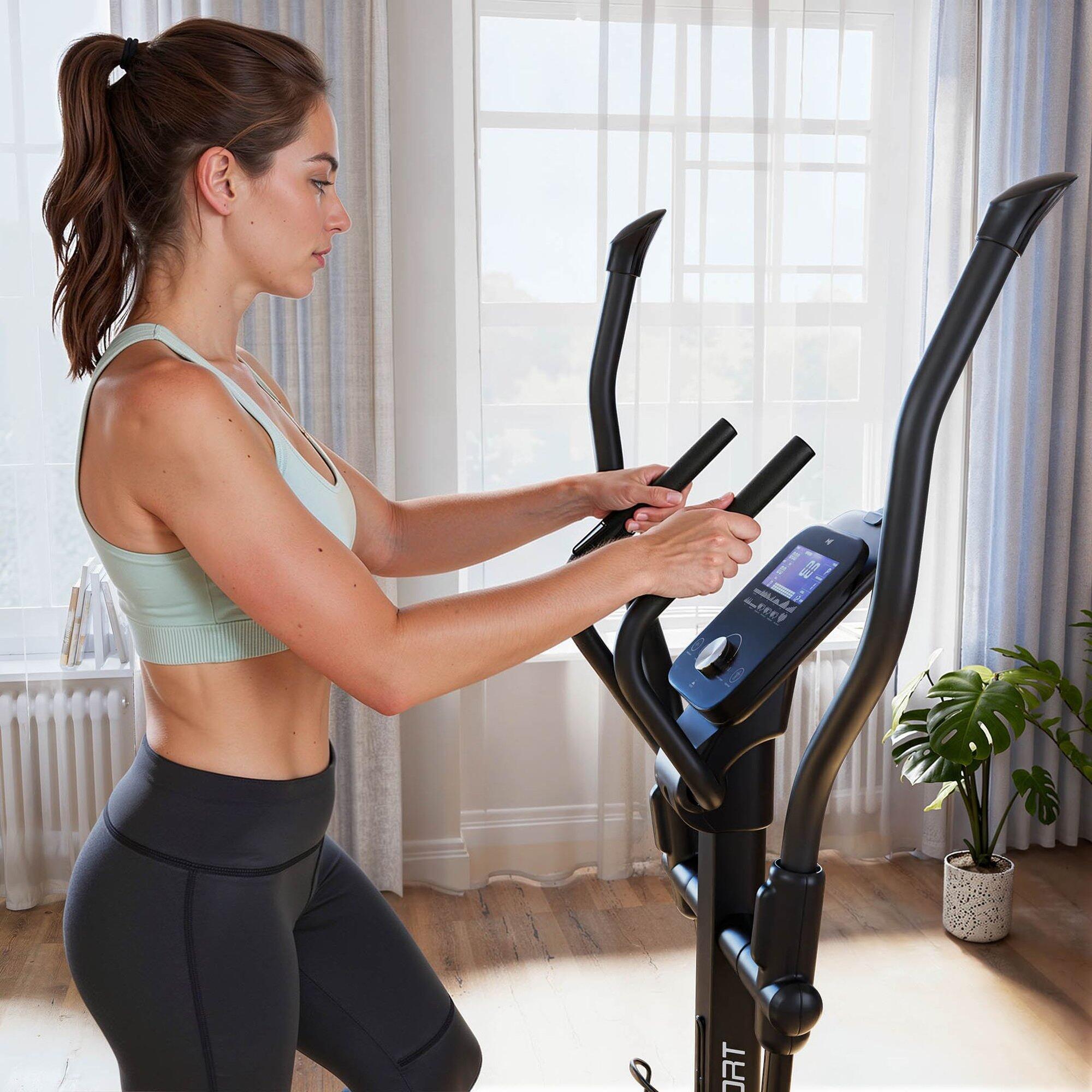 Vélo elliptique électromagnétique connecté Kinomap, Hop-Sport HS-5000C Rayner 5/7