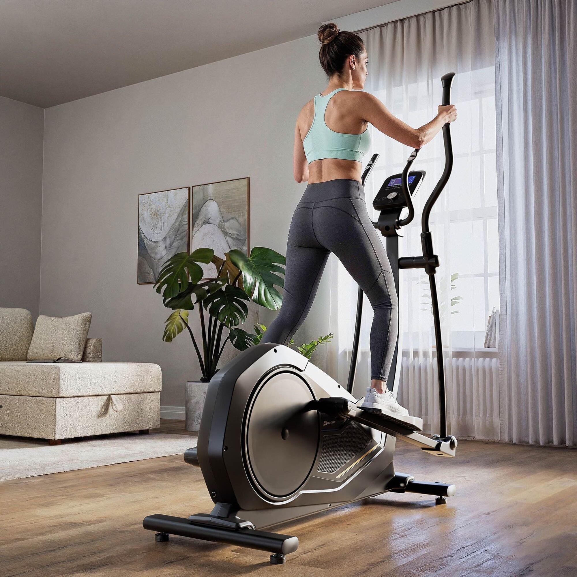 Vélo elliptique électromagnétique connecté Kinomap, Hop-Sport HS-5000C Rayner 4/7