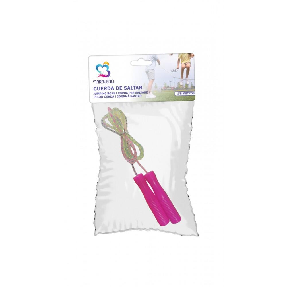 Cuerda de Saltar Marbueno Mango Plástico Rosa 4mmx2.5m 2/2