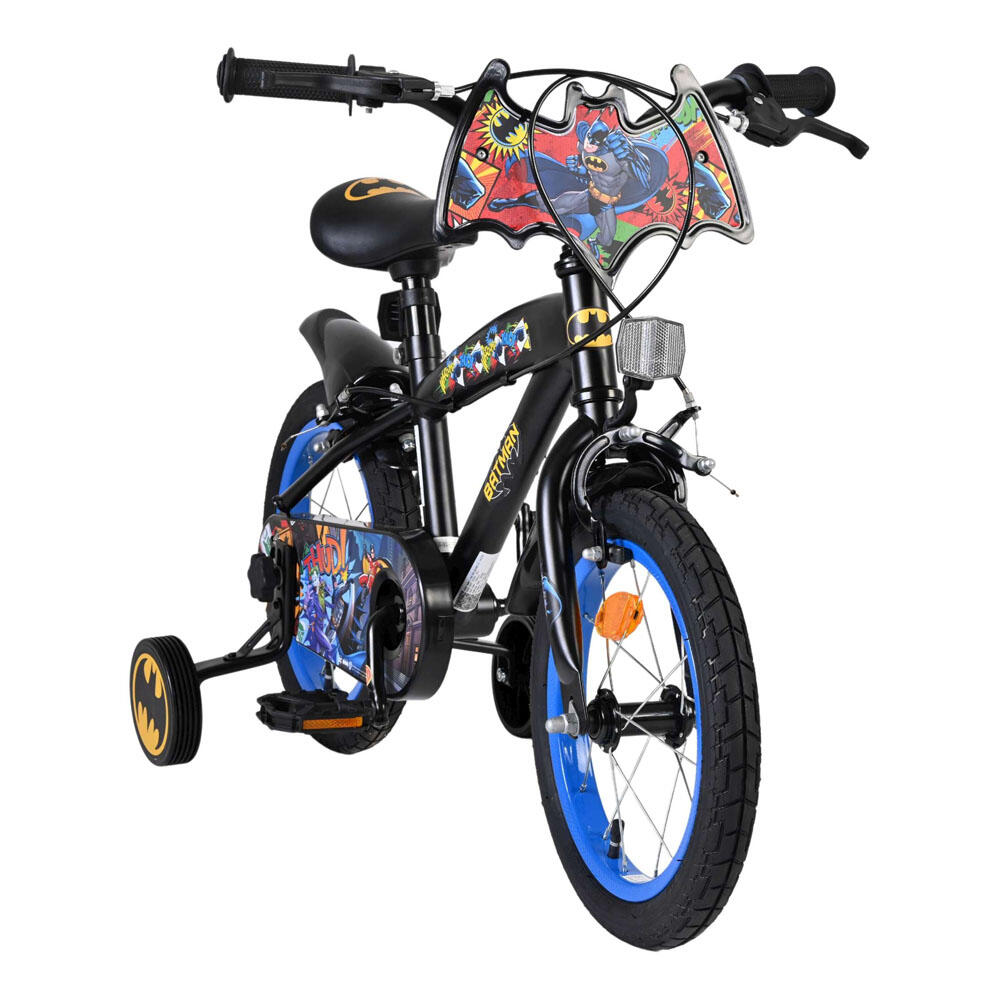 Vélo enfant Batman 14 pouces garçon, noir, deux freins à main 2/7
