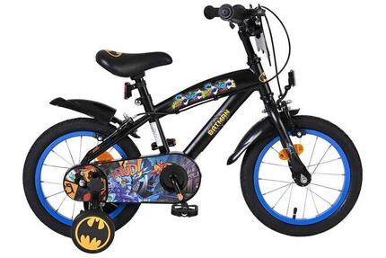 Batman Kinderfahrrad 14 Zoll Jungen, schwarz, zwei Handbremsen