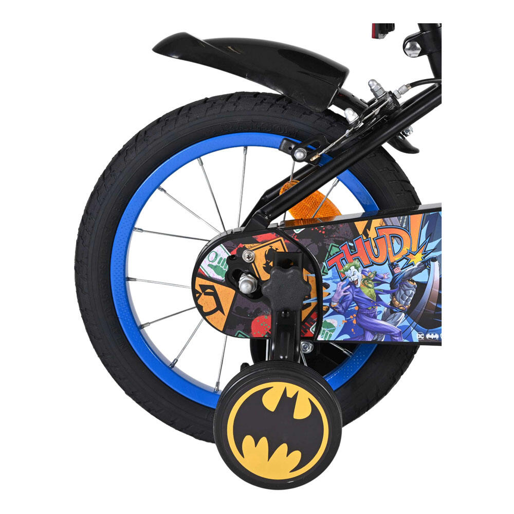 Vélo enfant Batman 14 pouces garçon, noir, deux freins à main 7/7