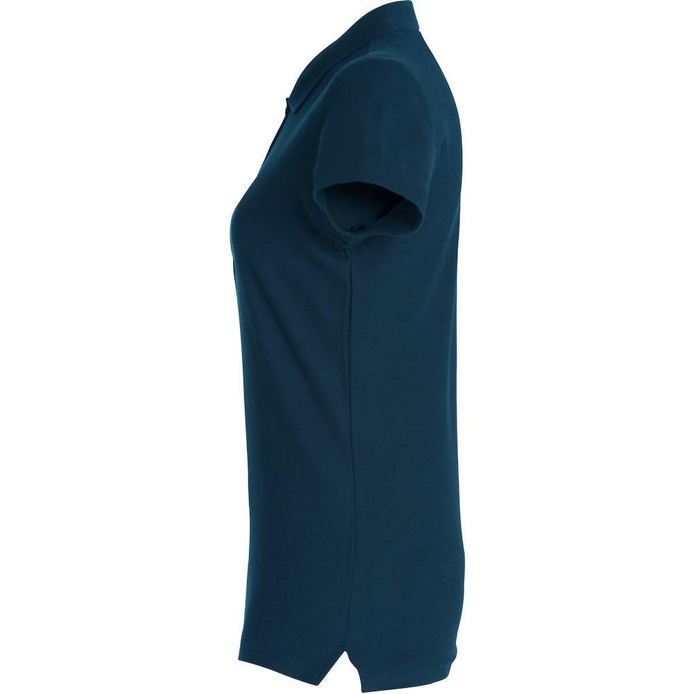 Maglietta Polo Semplice Donna Clique Basic Blu Navy Scuro 3/4