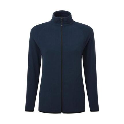 Veste Polaire Motif/style Zippé Femme (Bleu Marine)