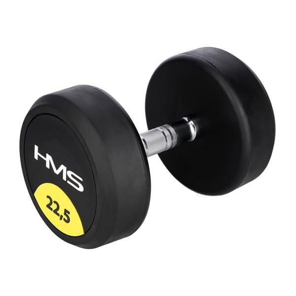 Hms - Haltère Rond Avec Revêtement En Caoutchouc Hms Hg Pro - Haltère - Gris|noir - 22,5 Kg - Decathlon
