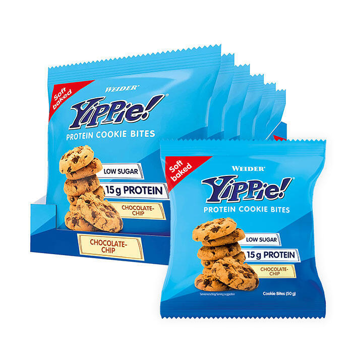 YIPPIE!® Protein Cookie Bites | 6er | Vanille-Schoko