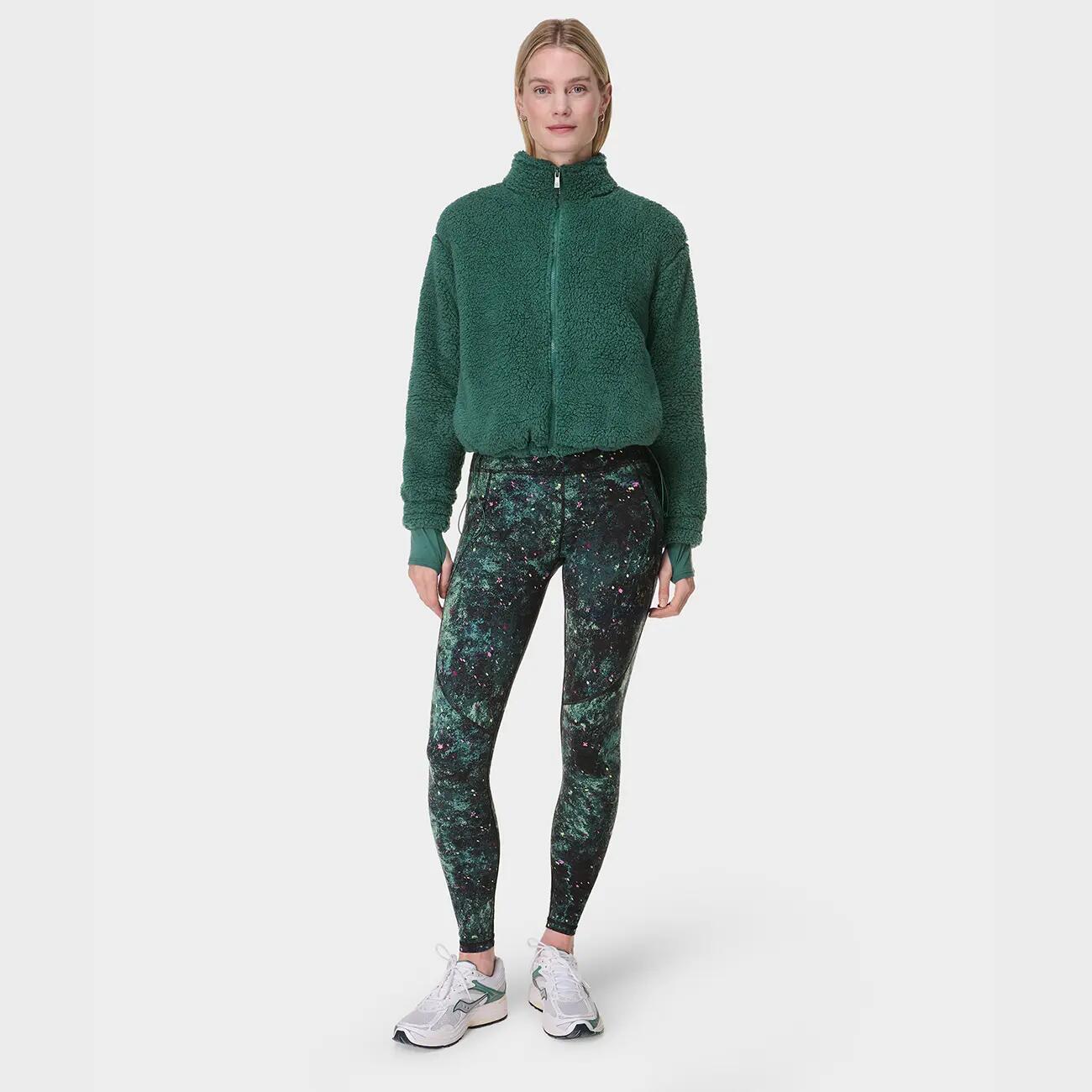 SWEATY BETTY Power Gym Leggings Broek GROENE VUURVLIEGPRINT M 4/7