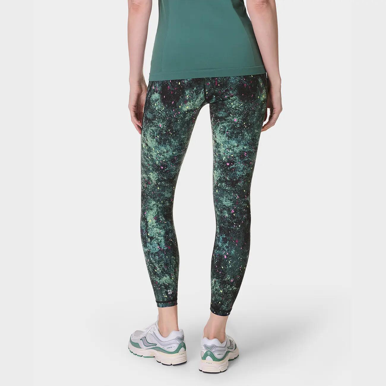 SWEATY BETTY Power Gym Leggings Broek GROENE VUURVLIEGPRINT M 3/7