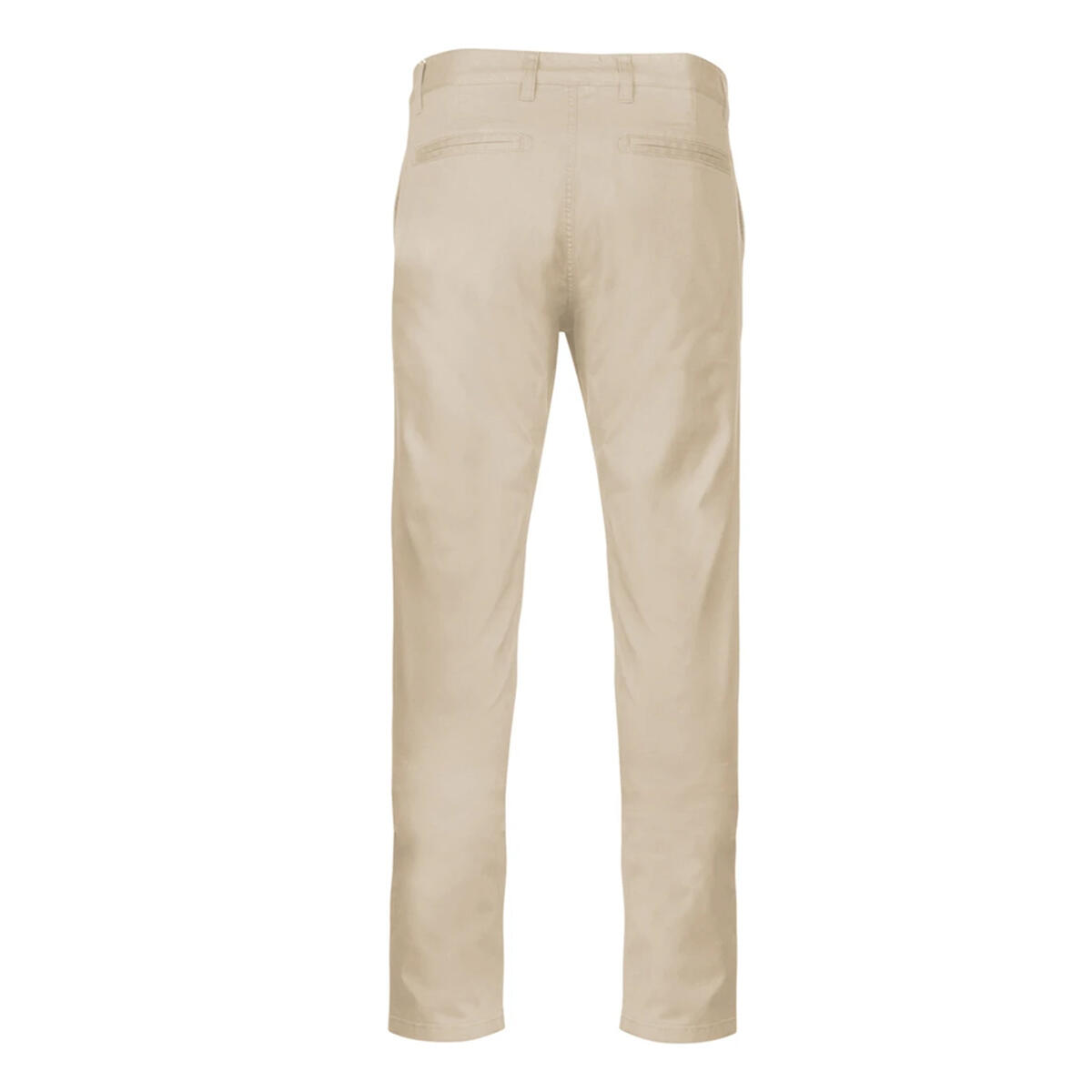 Mens Plain Modern Chinos (Beige) 2/3