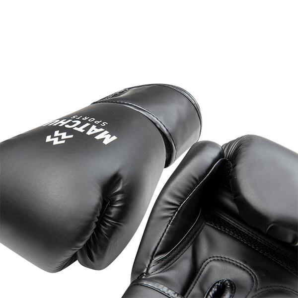 Guanti da boxe - Pelle sintetica PU - Nero - 12/14/16 OZ