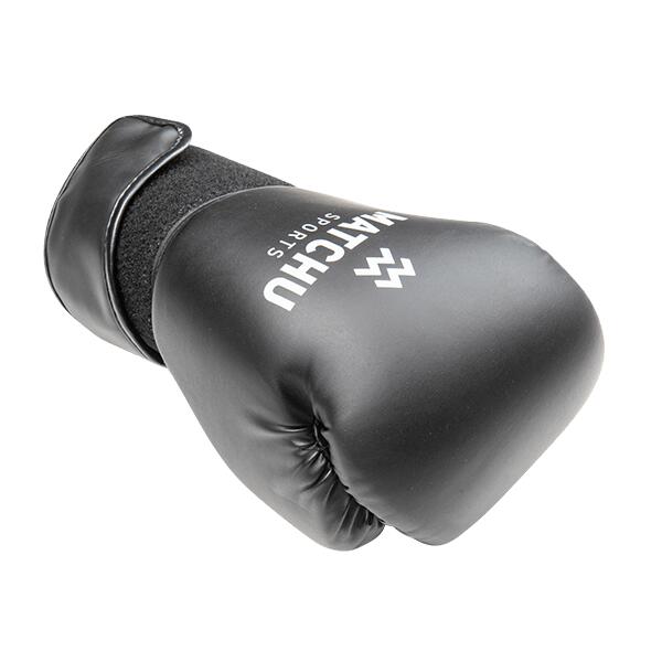 Luvas de boxe - Pele sintética PU - Preto - 12/14/16 OZ