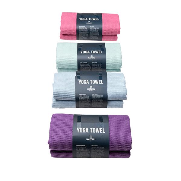 Yoga handdoek - Elegant Pink - 183 cm - 61 cm - 80% polyester