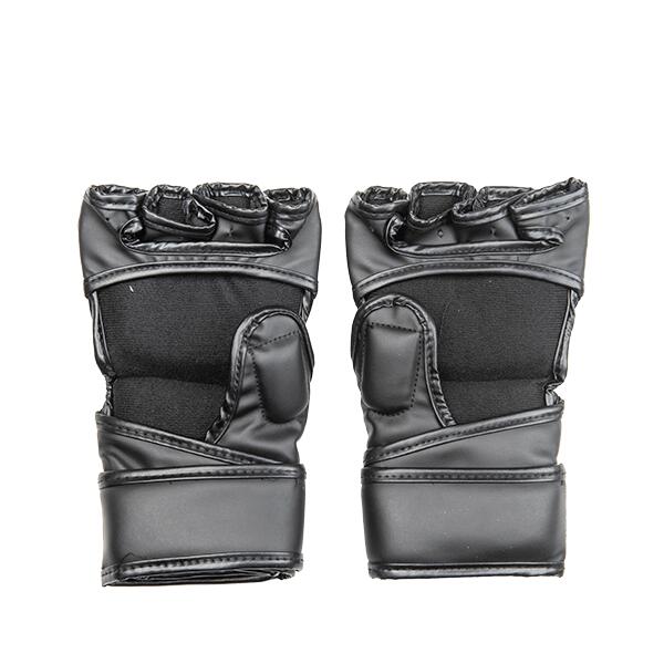 Gants MMA - Taille M/L - 2 Pièces - Noir - 20cm - 13cm - cuir PU