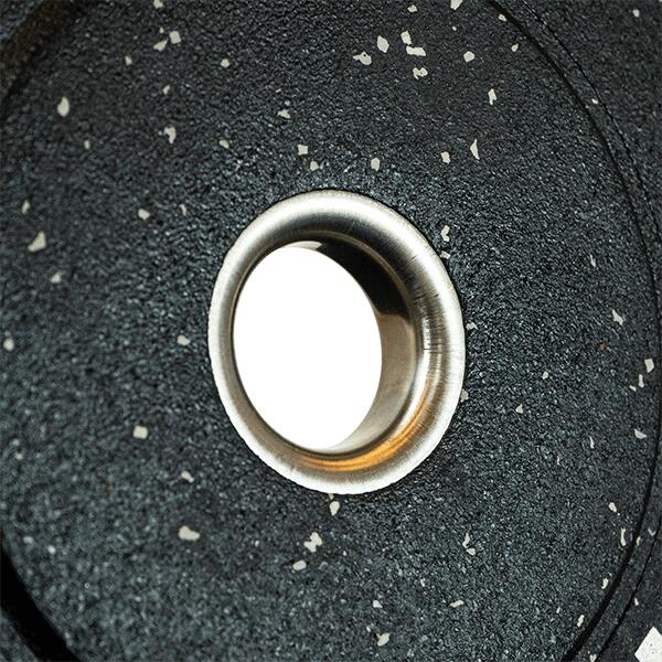 Dischi Bumper - Gomma Dura - Disco Palestra - Nero - 50mm - Coppia, 5–25 kg 4/7