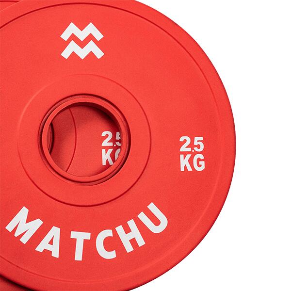 Dischi Palestra - Disco gomma - Fractional plate - 2,5 kg - 50mm - Set di 2 3/5