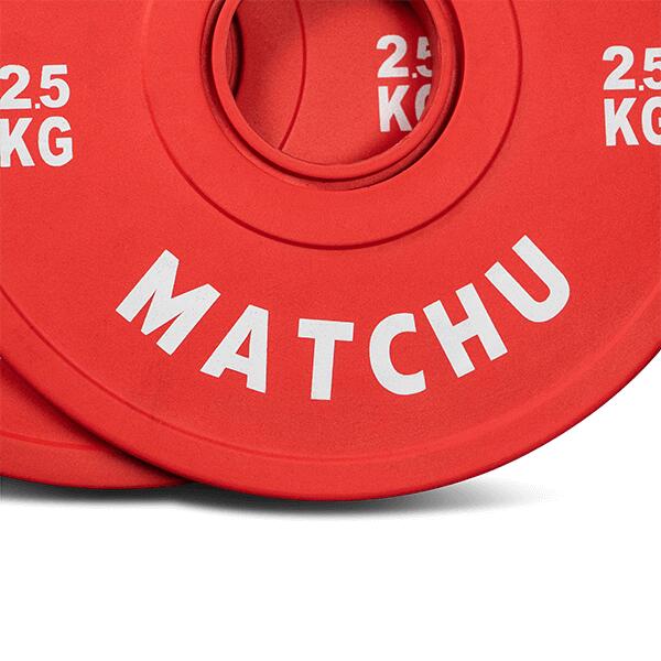 Dischi Palestra - Disco gomma - Fractional plate - 2,5 kg - 50mm - Set di 2 2/5