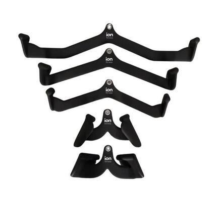 Set mit 5 technischen Griffen für Kabelzug 15 kg rutschfest