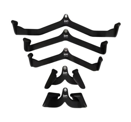 Set mit 5 technischen Griffen für Kabelzug 15 kg rutschfest