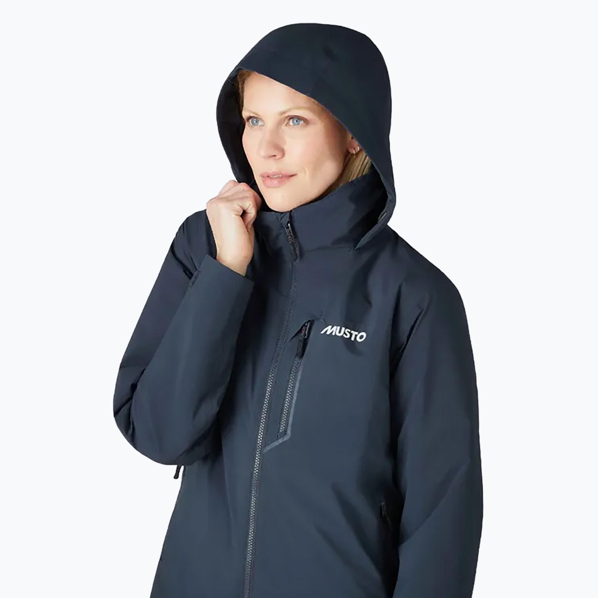 Casaco com capuz impermeável para mulheres Musto Br1 Pl Midlayer 7/7